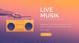 Levande Musik Design - Nedladdning Av HTML-Mall