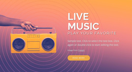 Live Music Design - Best Website Builder