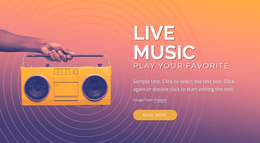 Live Music Design Wpbakery Page Builder