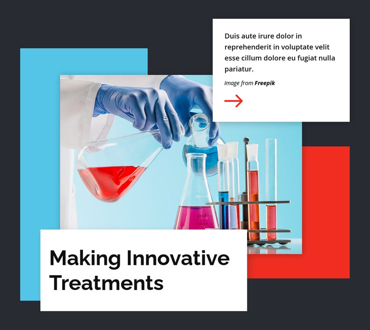 Making Innovative Treatments Homepage Design