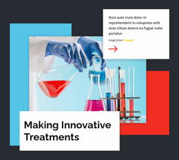Making Innovative Treatments - Ecommerce Landing Page