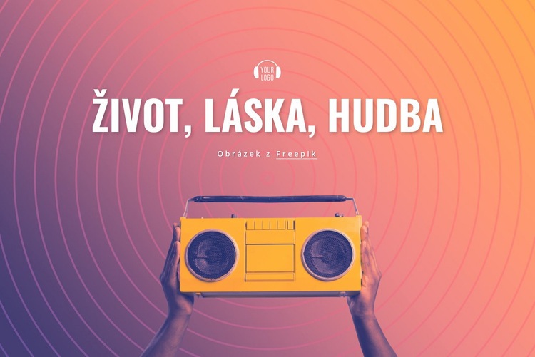 Život, láska, hudba Téma WordPress