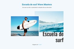 Escuela De Surf Plantilla Responsiva Html5