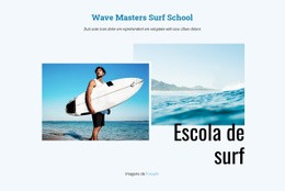 Escola De Surf - Modelo De Maquete De Site