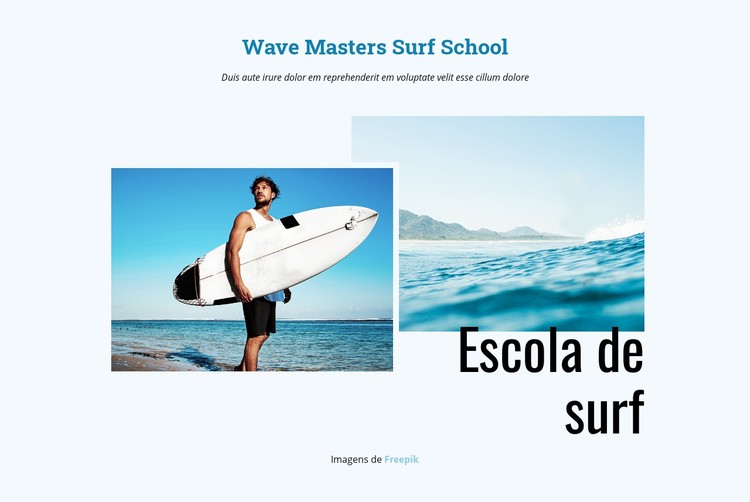 Escola de surf Template CSS