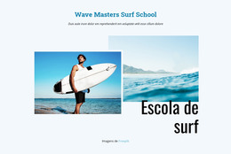 Escola De Surf - Modelo De Site