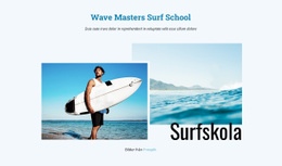 Surfskola - Webbplatsmall