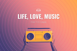 Free Online Template For Life, Love, Music