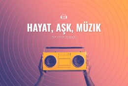 Hayat, Aşk, Müzik Tek Sayfalık Şablon