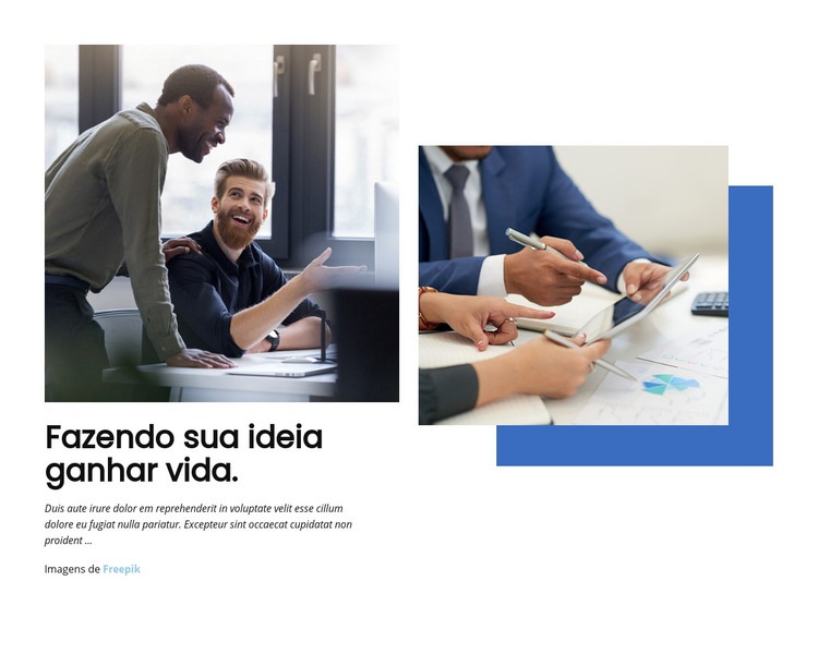 Empresa digital de serviço completo Landing Page