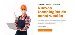 Nuevas Tecnologías De Construcción - Plantilla De Creación De Sitios Web