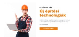 Új Építési Technológiák – Webhelykészítő Sablon