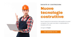 Nuove Tecnologie Di Costruzione - Modello Per La Creazione Di Siti Web