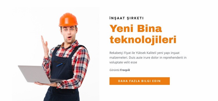 Yeni Bina Teknolojileri Açılış sayfası