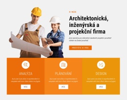 Architektonická, Inženýrská A Projekční Firma – Prémiová Šablona