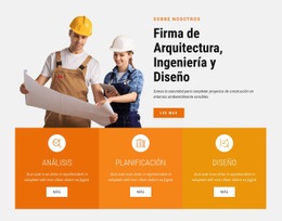 Firma De Arquitectura, Ingeniería Y Diseño - Diseño De Sitio Web Sencillo