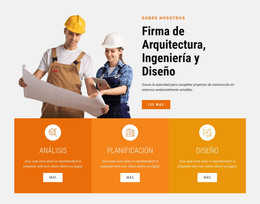 Firma De Arquitectura, Ingeniería Y Diseño: Plantilla De Página HTML