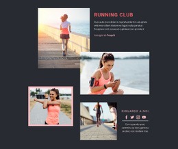 Running Club - Modello Bootstrap Di Una Pagina