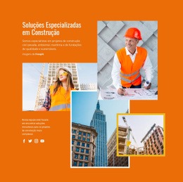 Serviços Essenciais Para A Indústria Da Construção - Construtor De Sites Personalizados