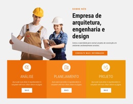 Construtor De Sites Gratuito Para Empresa De Arquitetura, Engenharia E Design