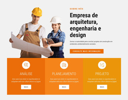 Empresa De Arquitetura, Engenharia E Design - Tema CSS Gratuito
