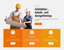 Arkitektur-, Teknik- Och Designföretag - Premium WordPress-Tema