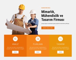 Mimarlık, Mühendislik Ve Tasarım Firması - Yaratıcı Çok Amaçlı Açılış Sayfası