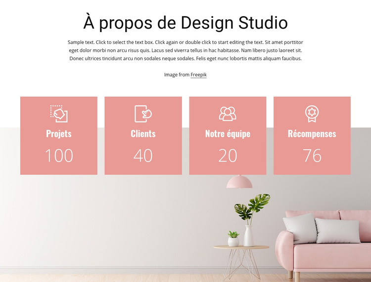 Comptoirs design d'intérieur Thème WordPress