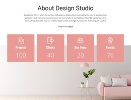 Interior Design Counters - Personal Website Template