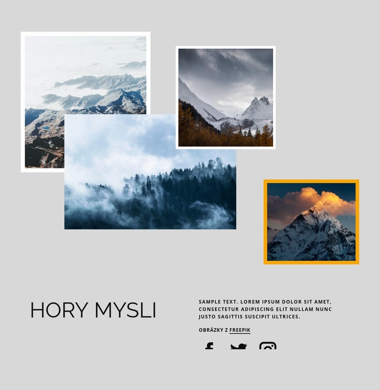 Hory mysli Téma WordPress