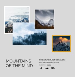 HTML5 Responsive For Mountains Of The Mind