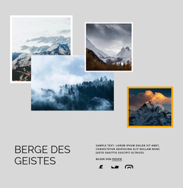Berge Des Geistes – Fertiges Website-Design