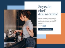 Apprenez A Cuisiner Comme Un Chef : Modèle De Site Web Simple