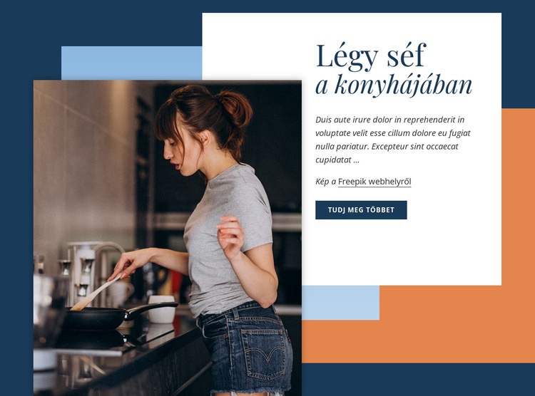 Tanulj meg főzni, mint egy szakács WordPress Téma