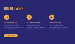 Hoe Onze Service Werkt - Moderne HTML5-Sjabloon