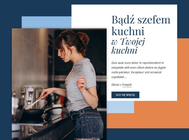 Naucz sie gotowac jak szef kuchni Motyw WordPress