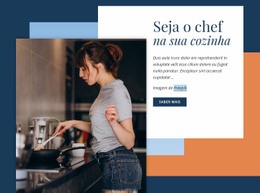 Aprenda A Cozinhar Como Um Chef - Modelo Da Web