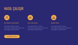 Hizmetimiz Nasıl Çalışır? Tablo CSS Şablonu