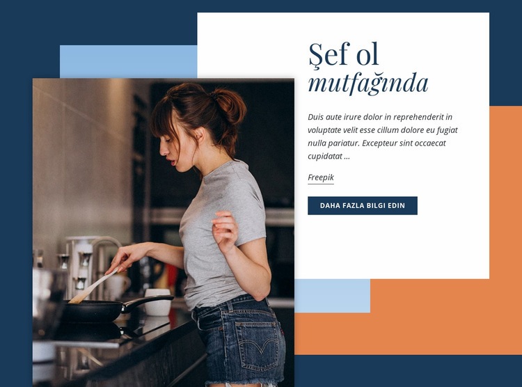 Asc? gibi yemek yapmay? ogrenin Web Sitesi Mockup'ı