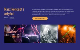 Najbardziej Kreatywny Szablon HTML5 Dla Nasze Koncerty I Artyści