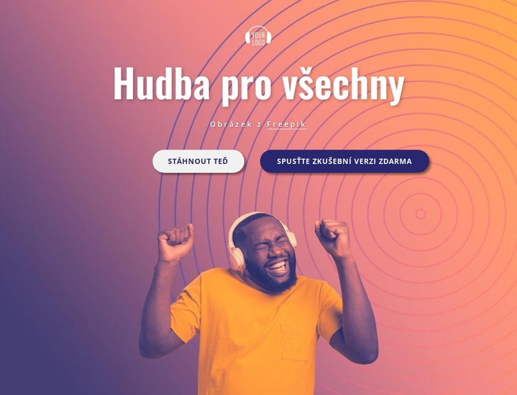 Hudba pro vás Šablona HTML