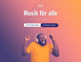 Musik Für Dich - Website-Vorlage Für Eine Seite