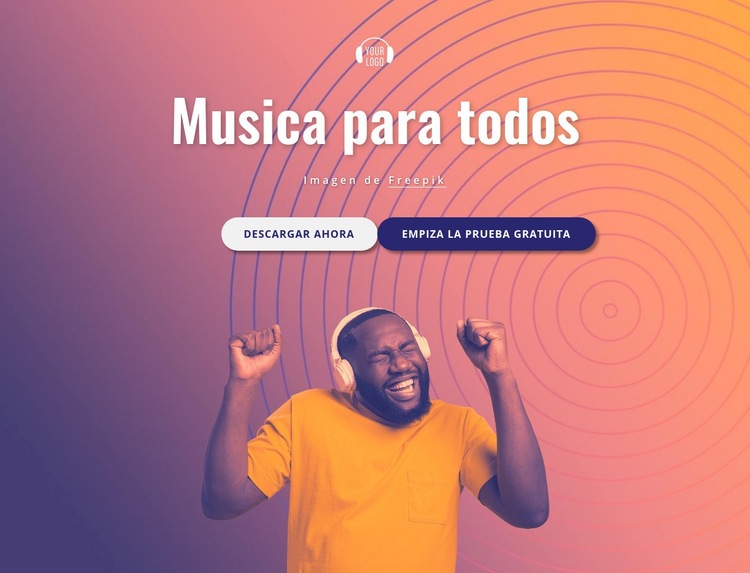 Musica para ti Creador de sitios web HTML