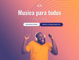 Musica Para Ti: Plantilla De Página HTML