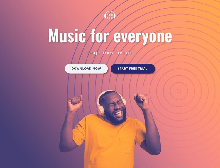 Music for you Homepage Design