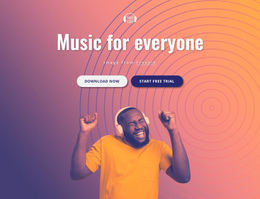 Music For You - Single Page Website Template