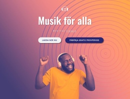 Musik För Dig - Nedladdning Av HTML-Mall