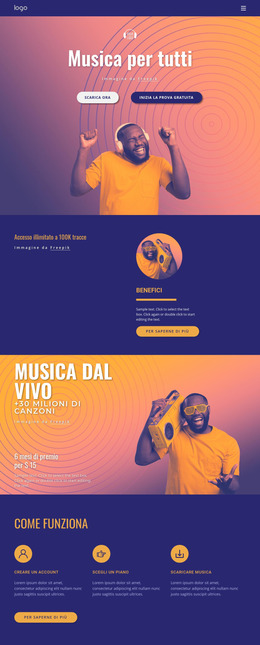 Musica Per Tutti Modello Joomla 2024