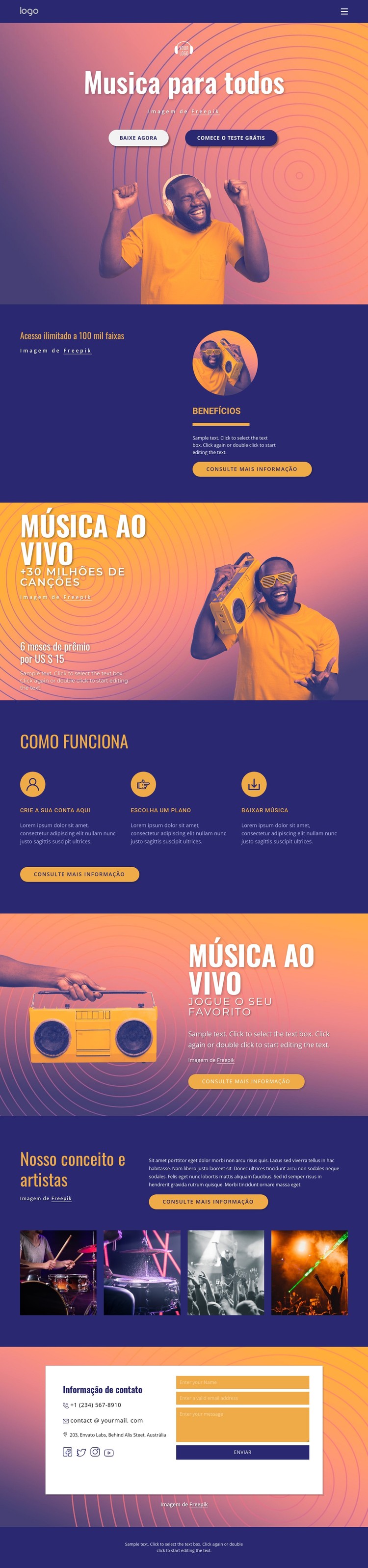 Musica para todos Template CSS