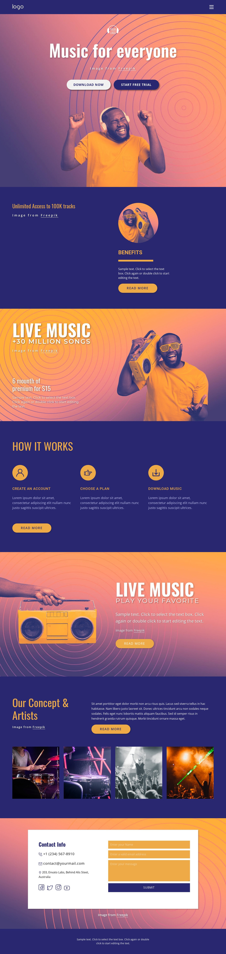 Music for everyone WordPress Theme